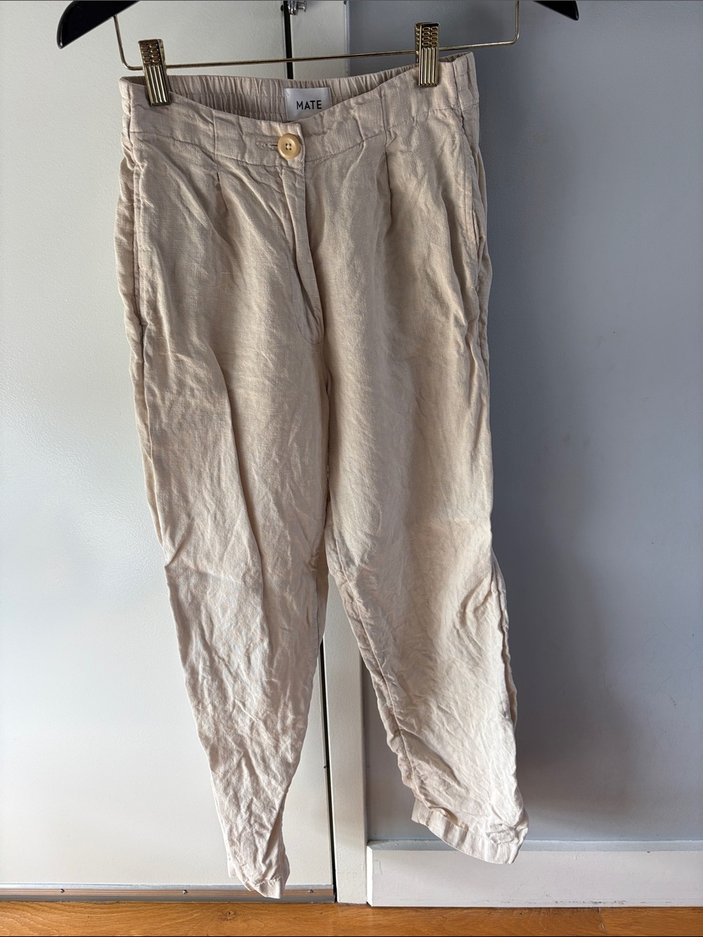 MATE the Label 100% Linen button fly pants, XS